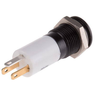 RS PRO Green, Red, Yellow Panel Mount Indicator, 12V dc, 14mm Mounting Hole Size, Solder Tab Termination