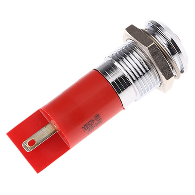 RS PRO Red Panel Mount Indicator, 48 → 65V dc, 14mm Mounting Hole Size