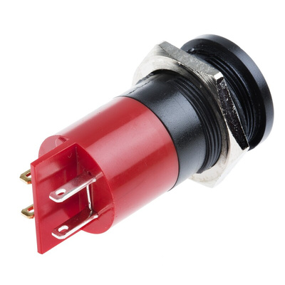 RS PRO Red Panel Mount Indicator, 230V ac, 22mm Mounting Hole Size, IP67