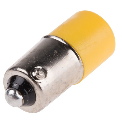 RS PRO Yellow Panel Mount Indicator, 25 x 10mm Mounting Hole Size