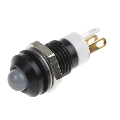 RS PRO Green, Red, Yellow Panel Mount Indicator, 2V dc, 8mm Mounting Hole Size, Solder Tab Termination