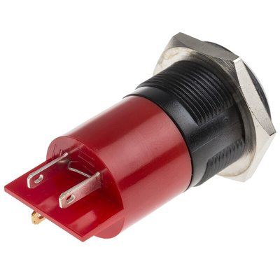 RS PRO Red Panel Mount Indicator, 130V ac, 22mm Mounting Hole Size, IP67