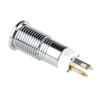 RS PRO Green, Red, Yellow Panel Mount Indicator, 2V dc, 8mm Mounting Hole Size, Solder Tab Termination