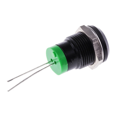 RS PRO Green Panel Mount Indicator, 2V dc, 12mm Mounting Hole Size