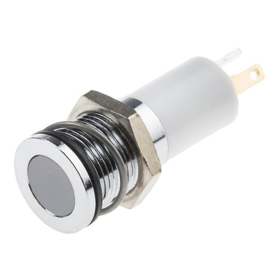 RS PRO Panel Mount Indicator, 12V dc, 14mm Mounting Hole Size, Solder Tab Termination, IP67
