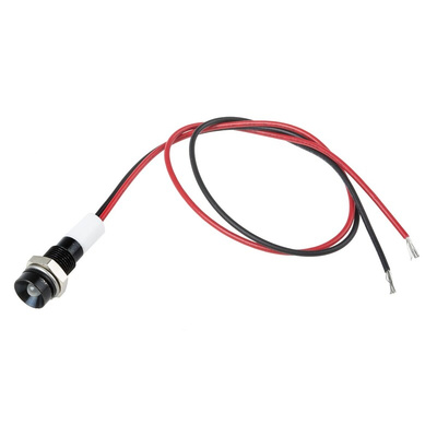 RS PRO Green, Red Panel Mount Indicator, 24V dc, 6mm Mounting Hole Size, Lead Wires Termination, IP67