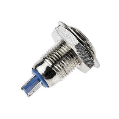 RS PRO White Panel Mount Indicator, 24V, 12mm Mounting Hole Size, Lead Wires Termination, IP67