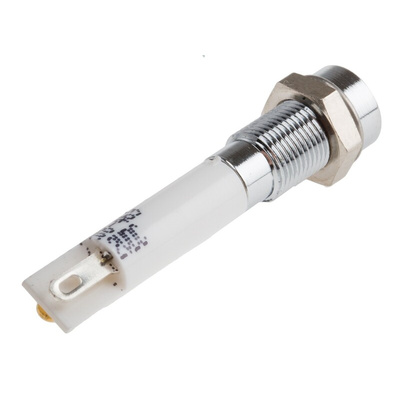 RS PRO Green, Red Panel Mount Indicator, 12V dc, 6mm Mounting Hole Size, Solder Tab Termination
