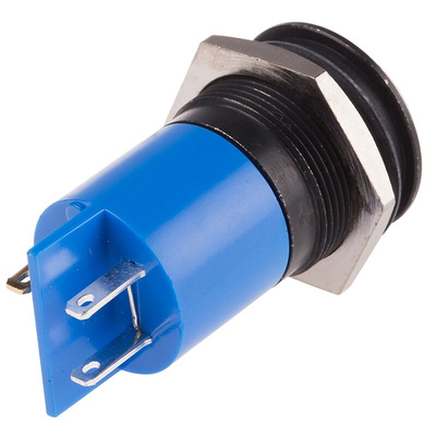 RS PRO Blue Panel Mount Indicator, 230V ac, 22mm Mounting Hole Size, IP67