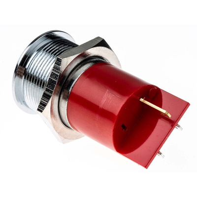 RS PRO Red Panel Mount Indicator, 48 → 65V dc, 22mm Mounting Hole Size