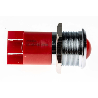 RS PRO Red Panel Mount Indicator, 48 → 65V dc, 22mm Mounting Hole Size