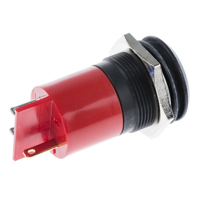 RS PRO Red Panel Mount Indicator, 24 → 36V dc, 22mm Mounting Hole Size