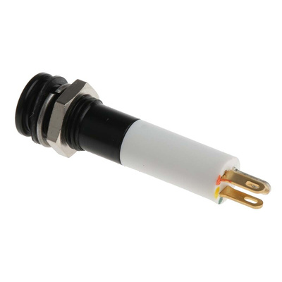 RS PRO Panel Mount Indicator, 24V dc, 8mm Mounting Hole Size, Solder Tab Termination, IP67