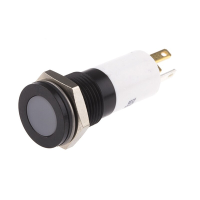RS PRO Panel Mount Indicator, 24V dc, 14mm Mounting Hole Size, Solder Tab Termination, IP67