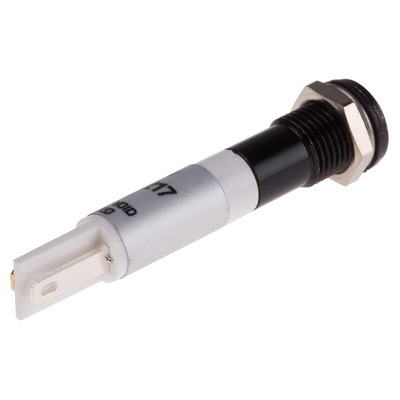 RS PRO Orange Panel Mount Indicator, 10.8 → 13.2V dc, 8mm Mounting Hole Size, IP67