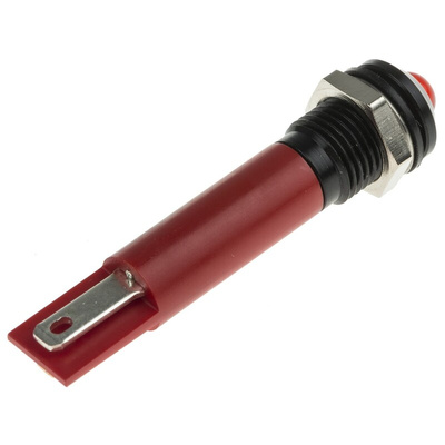 RS PRO Red Panel Mount Indicator, 220V ac, 8mm Mounting Hole Size, IP67