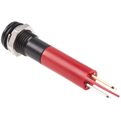 RS PRO Red Panel Mount Indicator, 220V ac, 8mm Mounting Hole Size, IP67