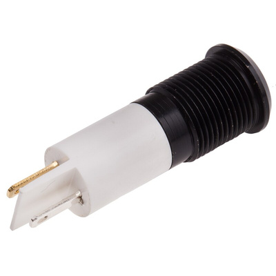 RS PRO Orange Panel Mount Indicator, 220V ac, 14mm Mounting Hole Size, Faston, Solder Lug Termination, IP67