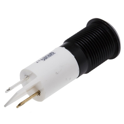 RS PRO White Panel Mount Indicator, 220V ac, 14mm Mounting Hole Size, Faston, Solder Lug Termination, IP67