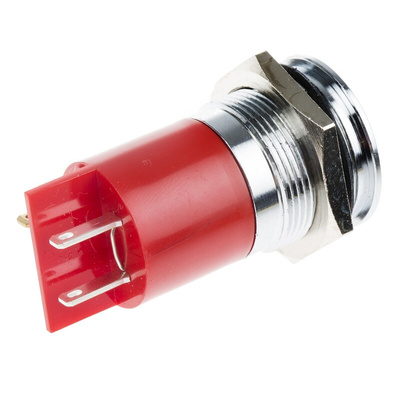 RS PRO Red Panel Mount Indicator, 24 → 36V dc, 22mm Mounting Hole Size