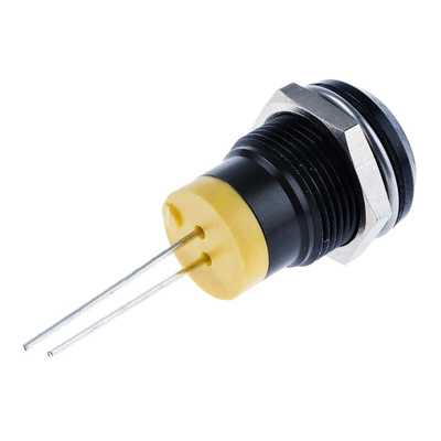 RS PRO Yellow Panel Mount Indicator, 2V dc, 12mm Mounting Hole Size