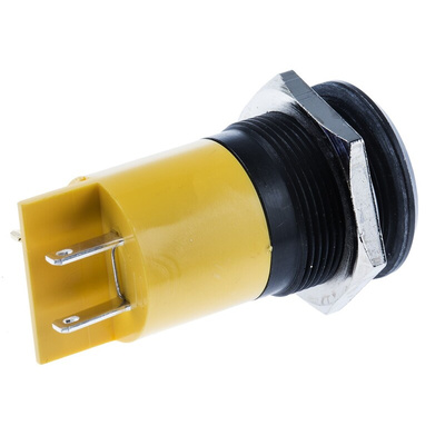 RS PRO Yellow Panel Mount Indicator, 24 → 36V dc, 22mm Mounting Hole Size