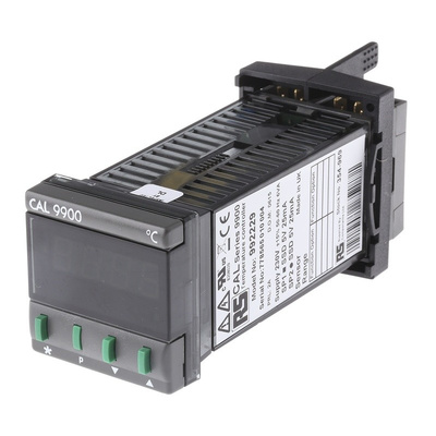 CAL 9900 PID Temperature Controller, 48 x 48 (1/16 DIN)mm, 2 Output SSD, 230 V ac Supply Voltage