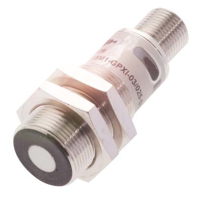BALLUFF M18 x 1 Ultrasonic Sensor - Barrel, PNP, NPN Output, 65 → 600 mm Detection, IP67, IO-Link, M12 - 5 Pin