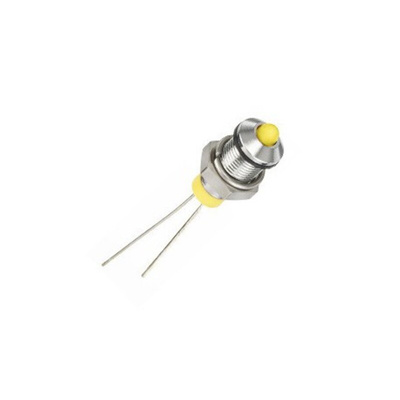 RS PRO Blue Panel Mount Indicator, 10.8 → 13.2V dc, 6mm Mounting Hole Size, Lead Wires Termination, IP67