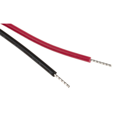 RS PRO Red Panel Mount Indicator, 24V dc, 8mm Mounting Hole Size, Lead Wires Termination, IP67