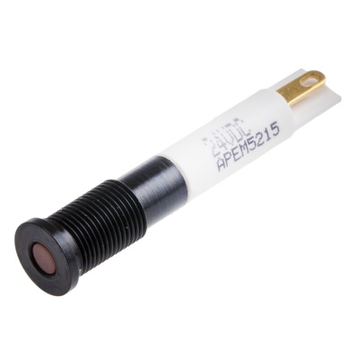 RS PRO Orange Panel Mount Indicator, 21.6 → 26.4V dc, 6mm Mounting Hole Size, IP67
