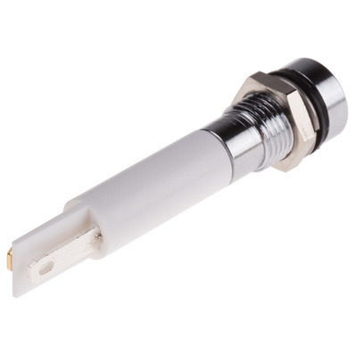RS PRO Orange Panel Mount Indicator, 10.8 → 13.2V dc, 8mm Mounting Hole Size, IP67