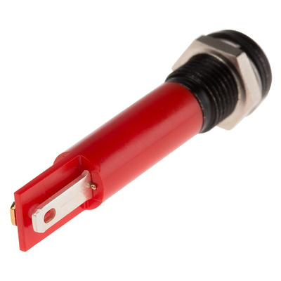 RS PRO Red Panel Mount Indicator, 110V ac, 8mm Mounting Hole Size, IP67