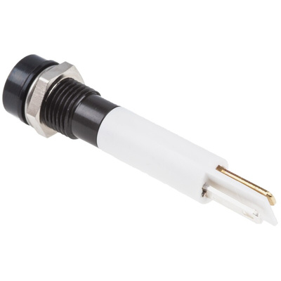 RS PRO White Panel Mount Indicator, 110V ac, 8mm Mounting Hole Size, IP67