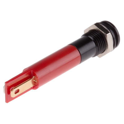 RS PRO Red Panel Mount Indicator, 110V ac, 8mm Mounting Hole Size, IP67