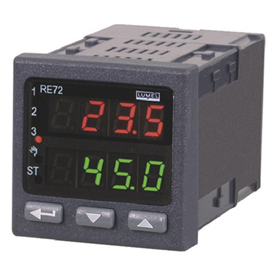 Lumel RE72 Panel Mount PID Temperature Controller, 48 x 48mm, 1 Output: 1x Relay, 1x Logic, 85 → 253 V ac/dc