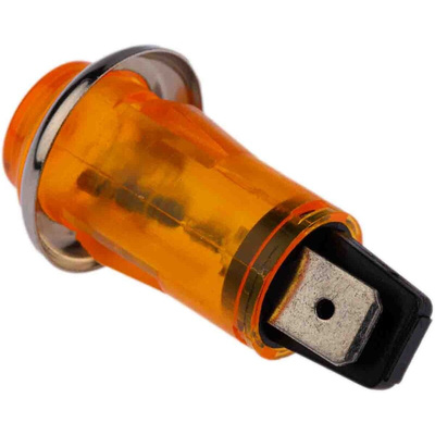 CAMDENBOSS Orange Neon Panel Mount Indicator, 240V, 13mm Mounting Hole Size