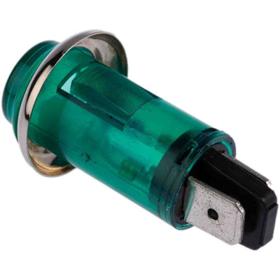CAMDENBOSS Green Neon Panel Mount Indicator, 240V, 13mm Mounting Hole Size