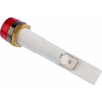 Arcolectric (Bulgin) Ltd Red Neon Panel Mount Indicator, 24V, 10mm Mounting Hole Size
