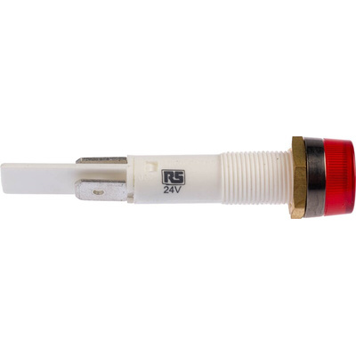 Arcolectric (Bulgin) Ltd Red Neon Panel Mount Indicator, 24V, 10mm Mounting Hole Size