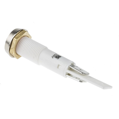 Arcolectric (Bulgin) Ltd Red Neon Panel Mount Indicator, 230V ac, 10mm Mounting Hole Size