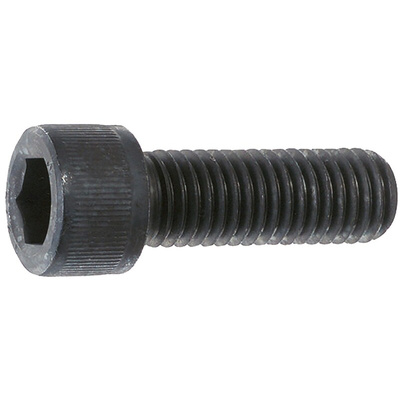 RS PRO Black, Self-Colour Steel Hex Socket Cap Screw, DIN 912, M16 x 30mm
