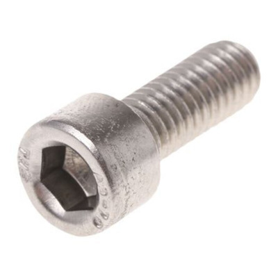 RS PRO Plain Steel Hex Socket Cap Screw, DIN 912, M16 x 40mm