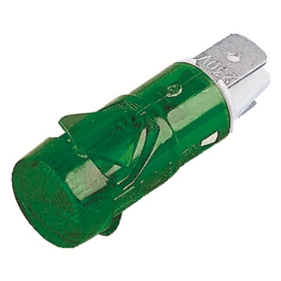 Arcolectric (Bulgin) Ltd Green Neon Panel Mount Indicator, 230V ac, 12.7mm Mounting Hole Size