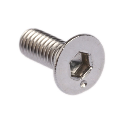 RS PRO Plain Stainless Steel Hex Socket Countersunk Screw, DIN 7991, M3 x 8mm