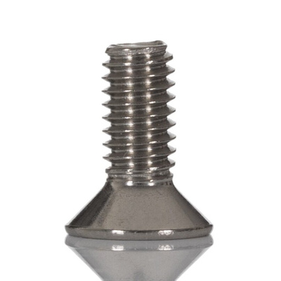 RS PRO Plain Stainless Steel Hex Socket Countersunk Screw, ISO 10642, M4 x 10mm