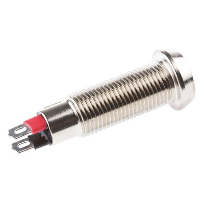 Marl Green Panel Mount Indicator, 24V dc, 8.1mm Mounting Hole Size, Solder Tab Termination, IP67