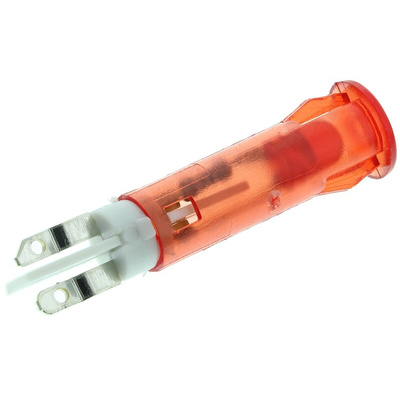 Signal Construct Red Panel Mount Indicator, 24 → 28V, 5mm Mounting Hole Size, Solder Tab Termination