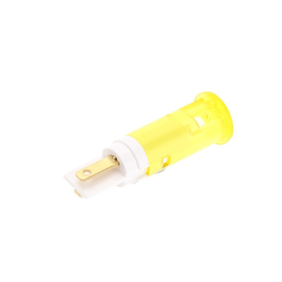 Signal Construct Yellow Panel Mount Indicator, 24 → 28V, 10mm Mounting Hole Size