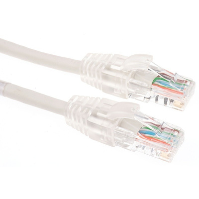 Molex Premise Networks Grey PVC Cat5e Cable U/UTP, 2m Male RJ45/Male RJ45